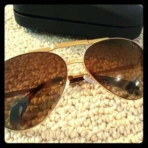 William Painter Gold Aviator Sunglasses